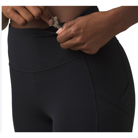 NWT prAna Electa Legging Black Pocket Black SMALL Compression - Picture 4 of 6